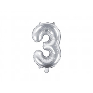 Ballon anniversaire chiffre argent