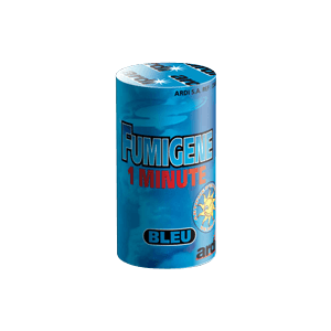 fumigene bleu en pot 1min