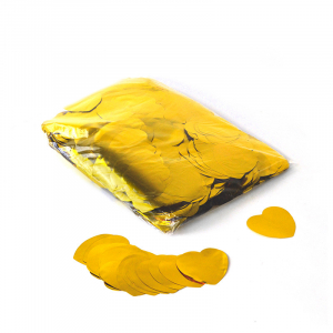 confettis coeur dore