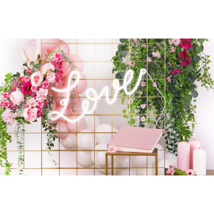 neon led love fleurs