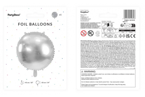 ballon aluminium rond pack