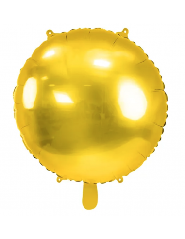 ballon aluminium dore