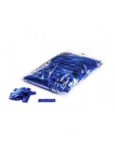 confettis bleu metallise
