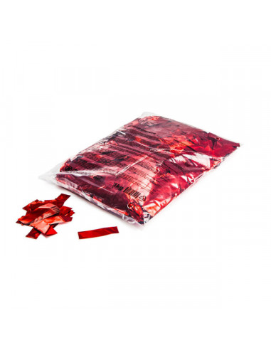 confettis rouge métallique
