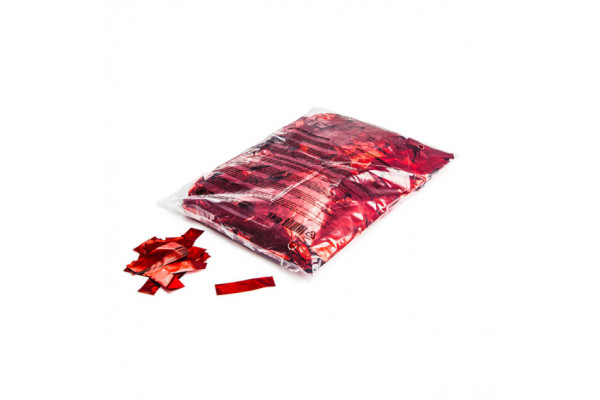 confettis rouge métallique