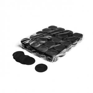 confettis papier ronds noir