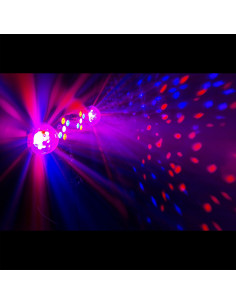 Lampe spot Jeux de lumière Soirée Boule Facette Eclairage LED Disco music  fête