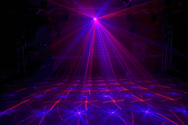 laser double effets violets
