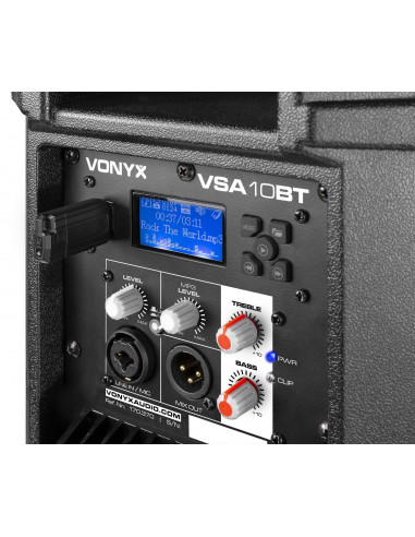 Enceinte active bi-amplifiée, 10, 500 W, BT/MP3 VSA10BT - Vonyx