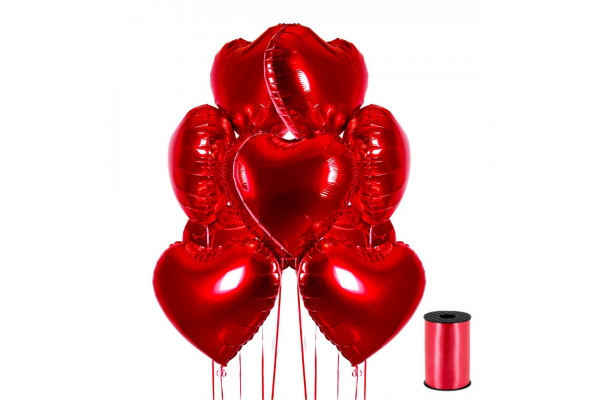 Ballon En Forme De Coeur Rouge Avec Le Chemin Photo stock - Image du  heureux, objet: 29250190