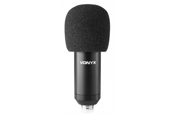 Vonyx CMS320B - Microphone Studio USB avec Bras Articulé Réglable