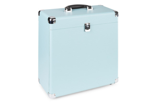 valise vinyle bleu clair