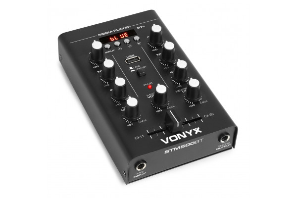 Vonyx STM500BT table de mixage 2 canaux avec Bluetooth/MP3