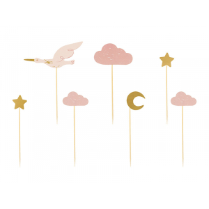 decoration cup cake cigogne