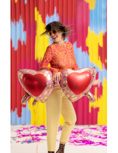Generic Ballon Coeur Rouge à helium aluminium, valentine day, Love à prix  pas cher