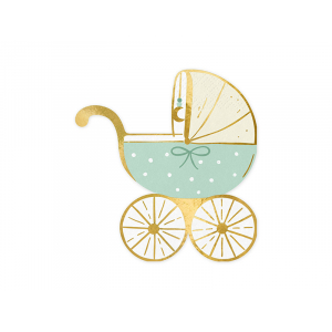 serviette poussette menthe