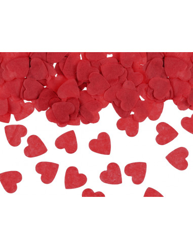 confettis coeur rouge