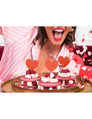 Rianpesn gâteau Coeur Joyeux Anniversaire - Décorations gâteaux à  Paillettes pour gâteaux d'anniversaire | Décorations gâteau Or/Or Rose avec  décor