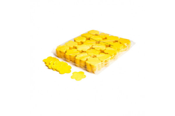 confettis jaunes fleurs