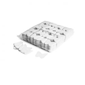confettis blanc papillons
