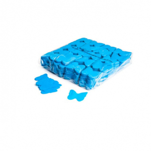 confettis bleus papillon