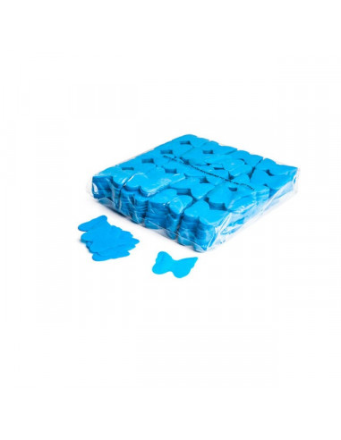 confettis bleus papillon