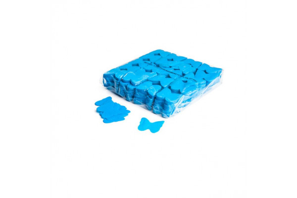 confettis bleus papillon