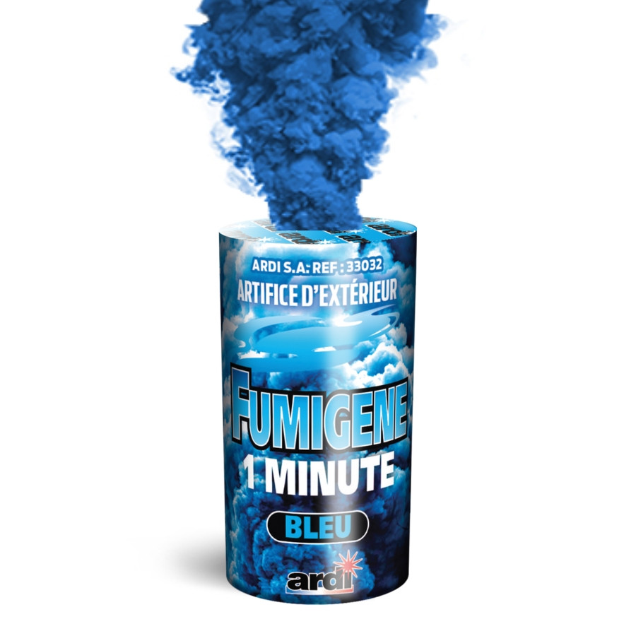 Fumigene bleu 1 minute en pot