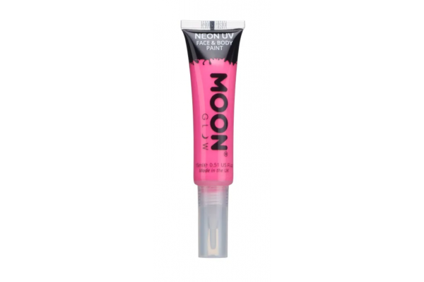 pinceau maquillage rose fluorescent