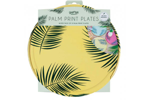 assiettes palmier pack