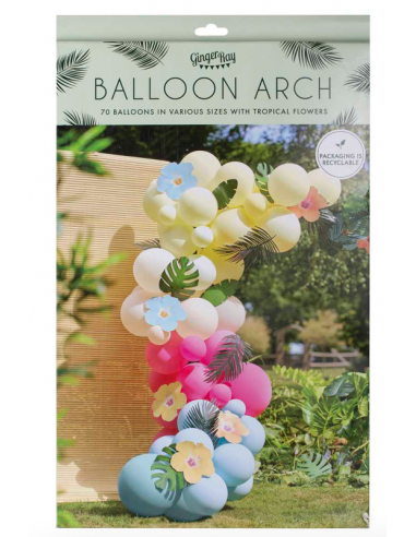 Kit arche ballon tropical - Espace fete