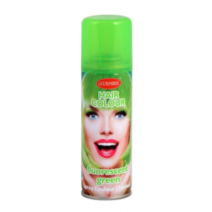 laque cheveux vert fluo