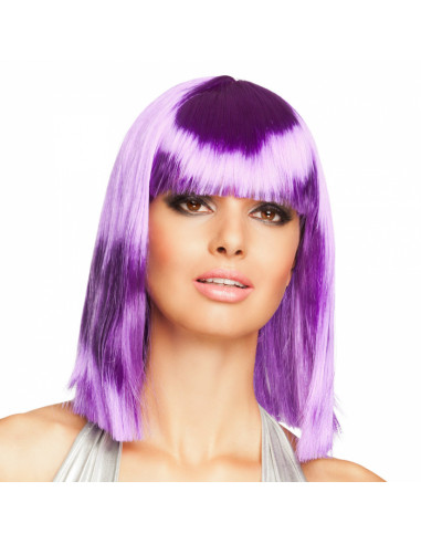 perruque violette néon