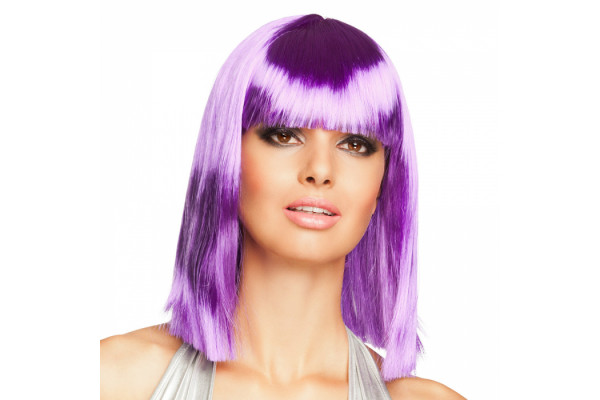perruque violette néon