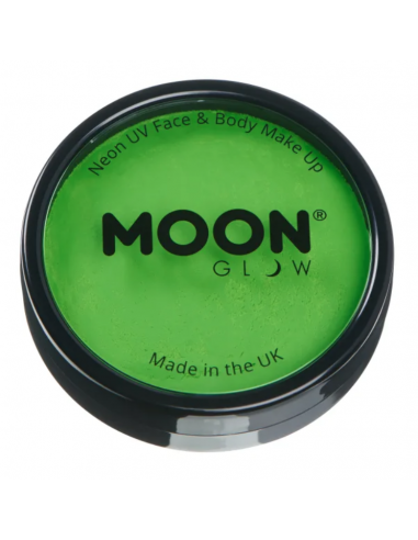 maquillage fluorescent vert en pot