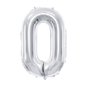 ballon chiffre 0 argent