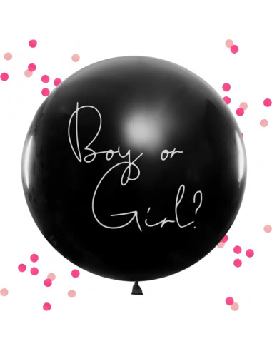 Ballon révélation Boy or Girl ? - Fille, 1 mètre