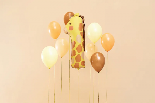 ballon girafe jaune