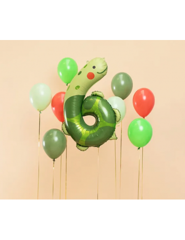 Ballon chiffre 4 toucan décoration anniversaire tropical party