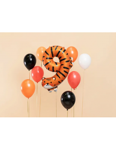 Ballon numéro 7 ans Tigre vide 86cm - Partywinkel