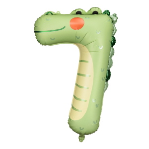 ballon chiffre 7 crocodile
