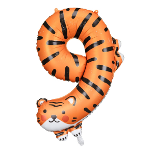 ballon chiffre 9 tigre