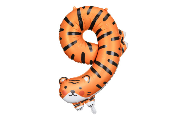 ballon chiffre 9 tigre