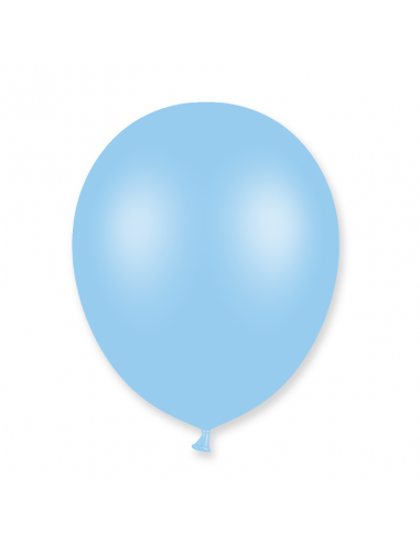 ballon baudruche bleu clair
