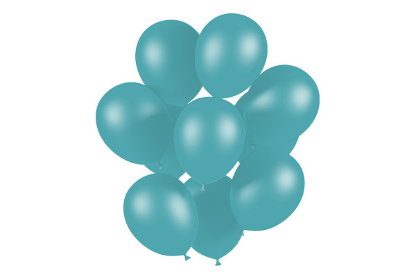 50 Ballons Bleu Océan en latex à gonfler