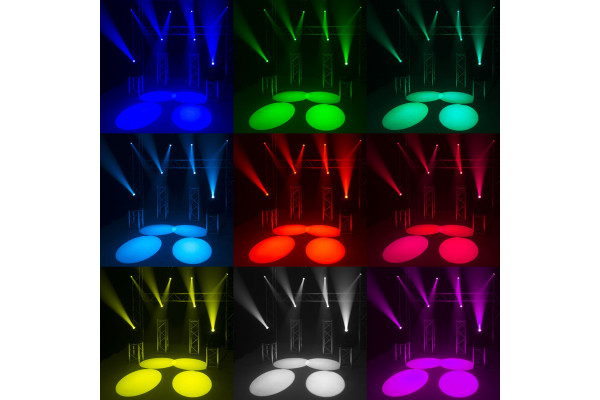 lyre led spot effets multicolore