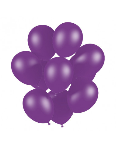 Set Ballons de baudruche violet - déco anniversaire - air et hélium