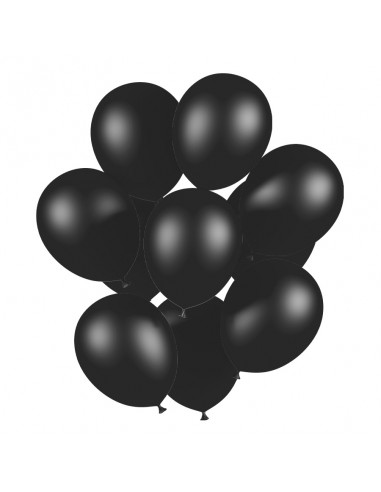 ⇒ Ballon de baudruche Noir - Sachet de 24 Ballons à Gonfler