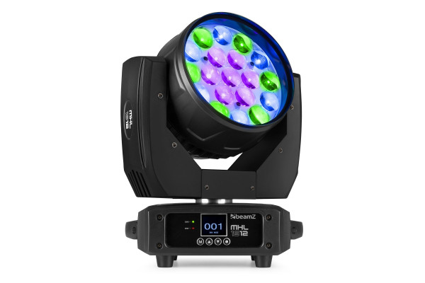 Lyre wash 19 x 12W 4 en 1, Zoom, MHL1912 BeamZ pro