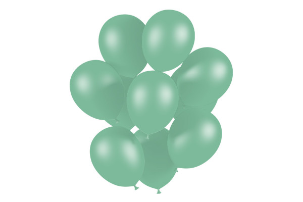 bouquet de ballons de baudruche vert d'eau
